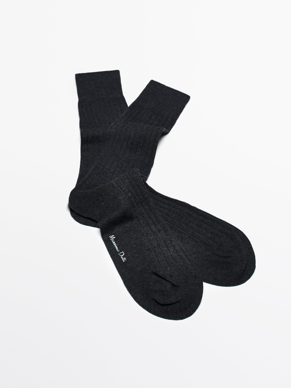 Massimo Dutti Носки в рубчик, маренго