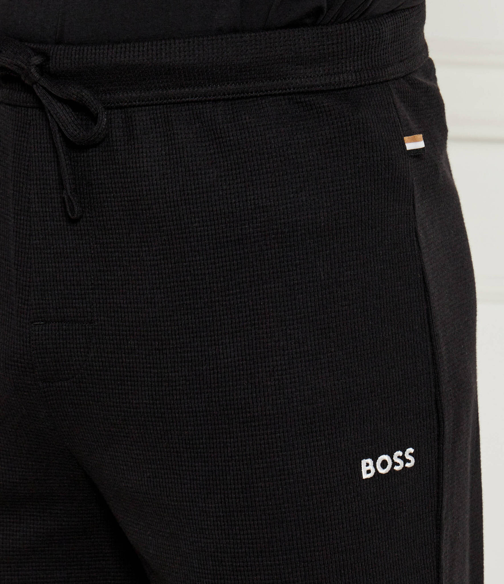Пижамные брюки Waffle BOSS BLACK - черный(50479388)