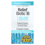 Natural Factors, ReliefBiotic™ IB, 7 млрд, 30 вегетарианских капсул