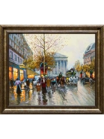Картина маслом La Madeleine Vue Pela Rue Royale Корабельщиков