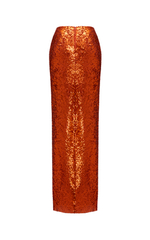 Юбка макси драпированная из пайеток