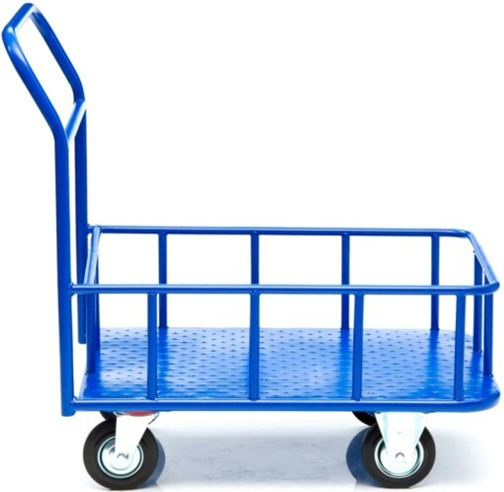 Тележка платформенная СТЕЛЛА-ТЕХНИК КПБ-300-200 с бортом КПБ-300-200-К