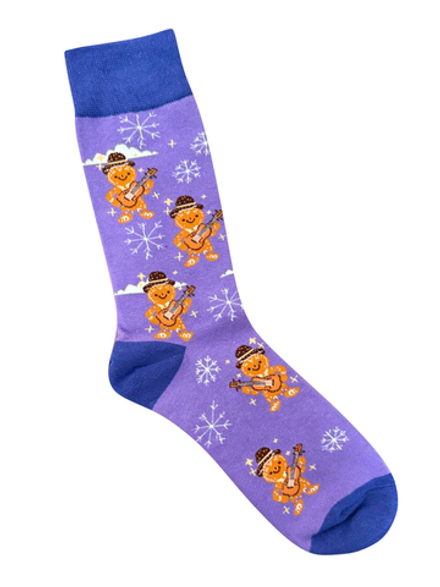 Носки НГ р.35-40 "Happy NY" Пряники с Гитарой