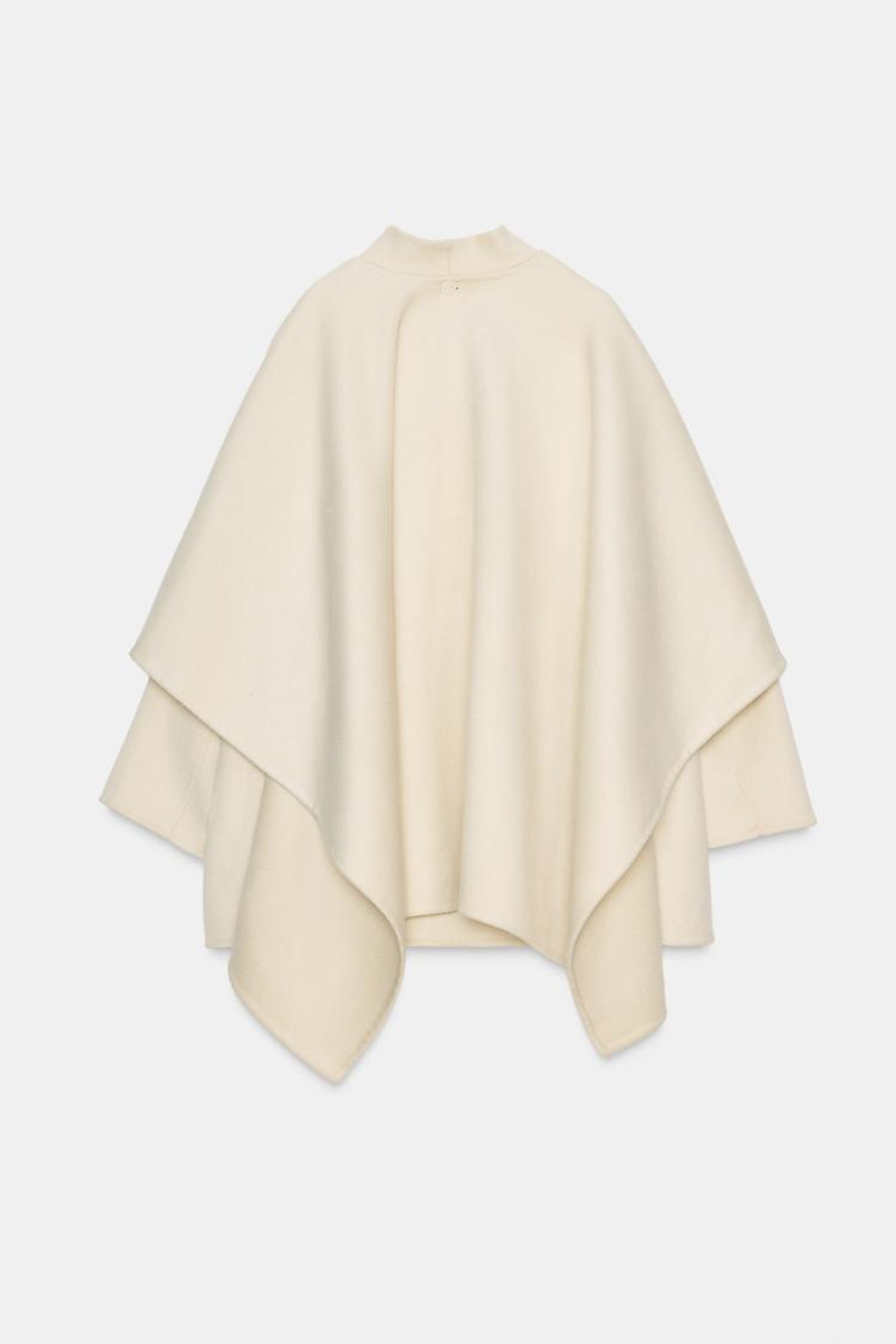 ZARA ПАЛЬТО-КЕЙП ИЗ СМЕСОВОЙ ШЕРСТИ — ZW COLLECTION, ЭКРЮ