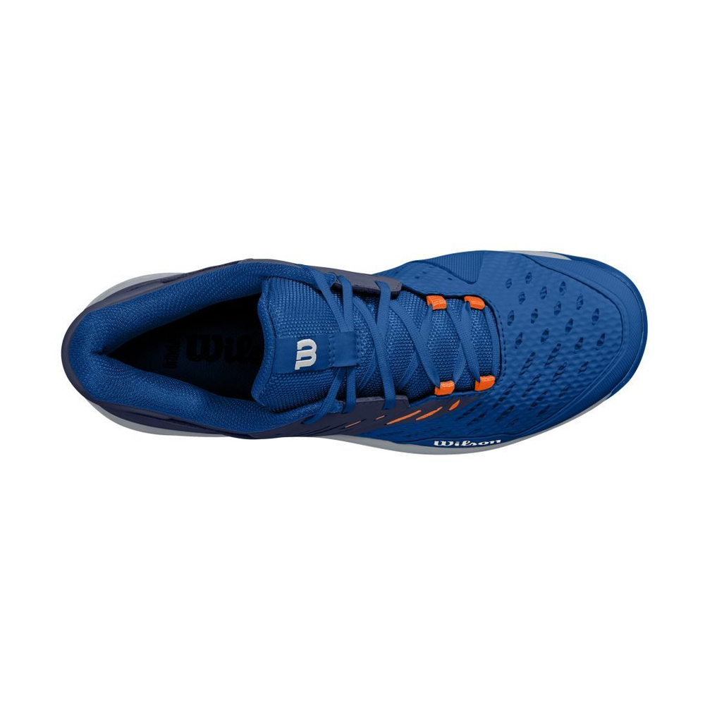 Мужские кроссовки теннисные Wilson Kaos Comp 3.0 M - classic blue/peacoat/orange tiger
