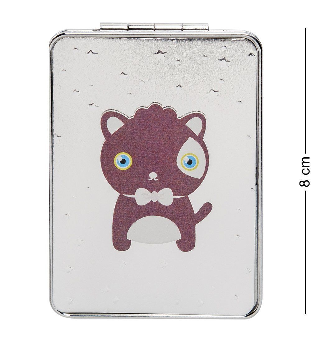 WW-126/4 Зеркало метал прямоугольное «Милые зверюшки»