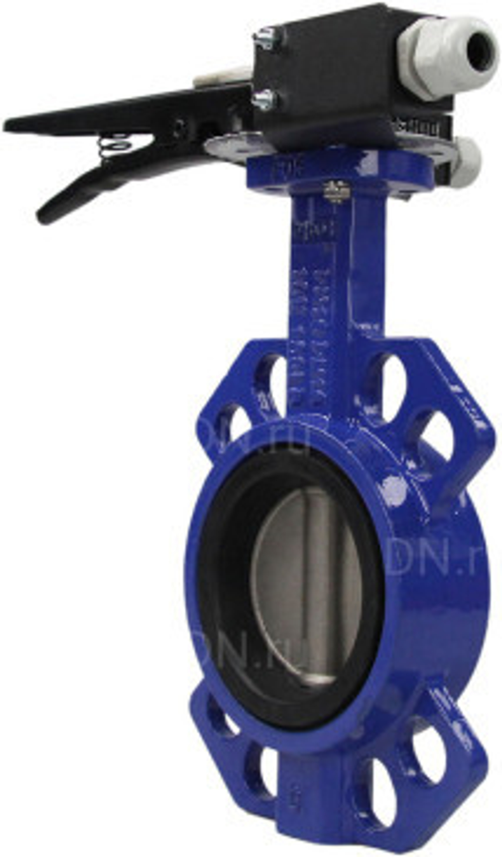 Water Butterfly Valve Elephant WCB-316L-NBR body material - Carbon steel WCB, disk material - Stainless steel aisi 316l, seal - NBR with handle, two limit switches LS-103 250V and a bracket for mounting limit switches