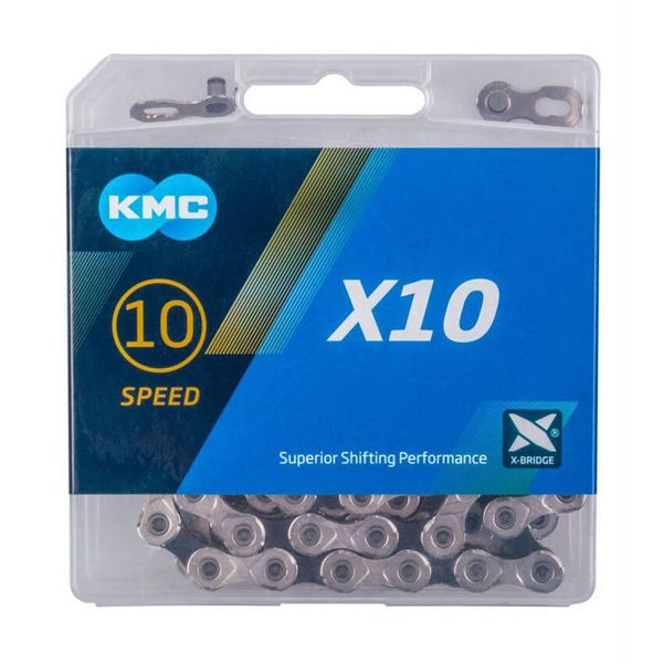 Цепь велосипеда 10 скоростей KMC X-10