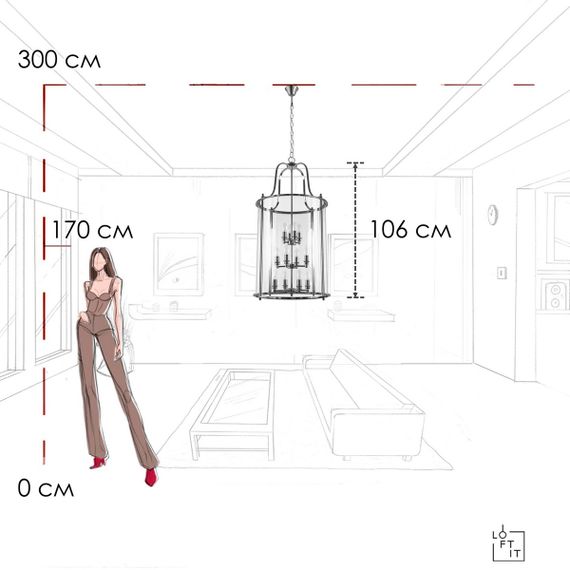 Подвесной светильник Loft It Lighthouse 10456/12 CR