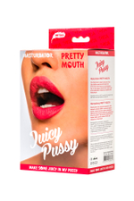 Мастурбатор реалистичный Toyfa Juicy Pussy Pretty Mouth рот и вагина телесный 17 см