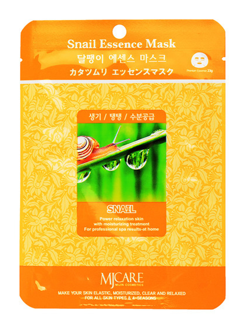 [MIJIN] Snail Essence Mask - Маска тканевая для лица Улитка, 23 гр