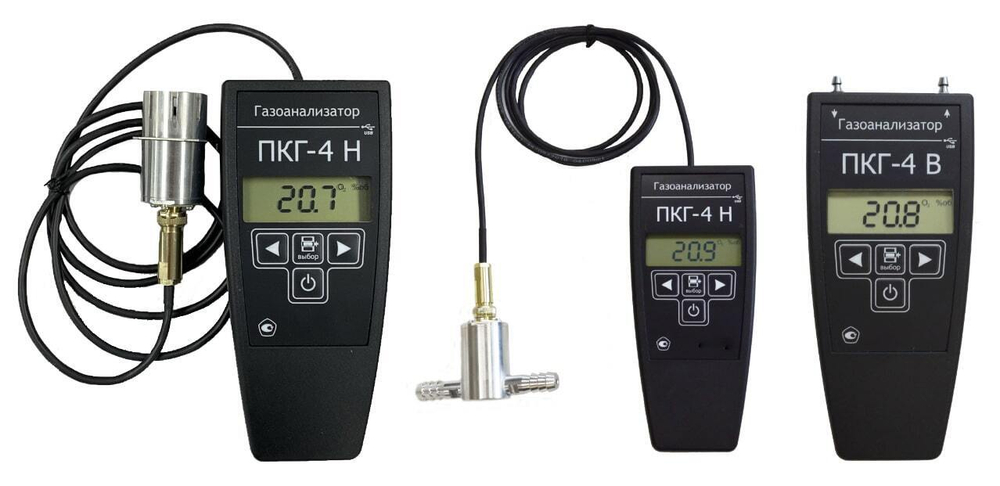 ПКГ-4 Н-К, ПКГ-4 В-К (исполнения ПКГ-4 Н-К-П, ПКГ-4 В-К-П, ПКГ-4 В-К-П-Д) газоанализатор кислорода переносной