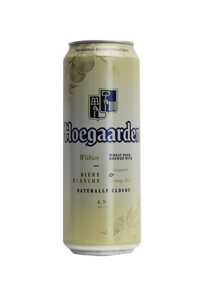 Пиво &quot;Hoegaarden Белое&quot; нефильтрованное 0.45 л.ж/б