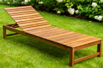 Шезлонг из акации Joygarden КАРО, Natural Teak, бежевый