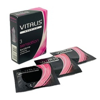 Презервативы С кольцами и точками №3 Vitalis Premium Sensation