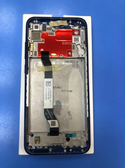 Xiaomi Redmi Not 8T Дисплей в сборе с тачскрином и синей рамкой Оригинал Сервисный