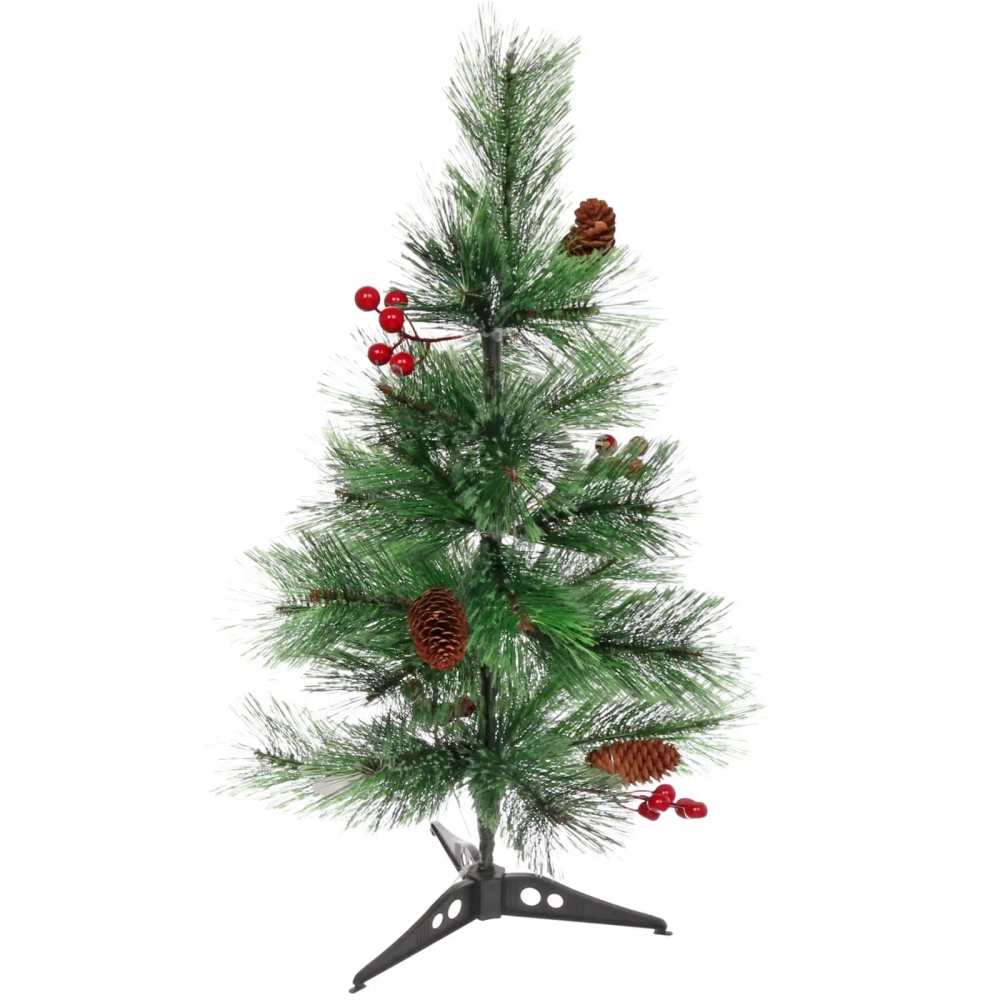 Ёлка «Сказочная принцесса» 60 см, леска, шишки, ягоды (25 веток)