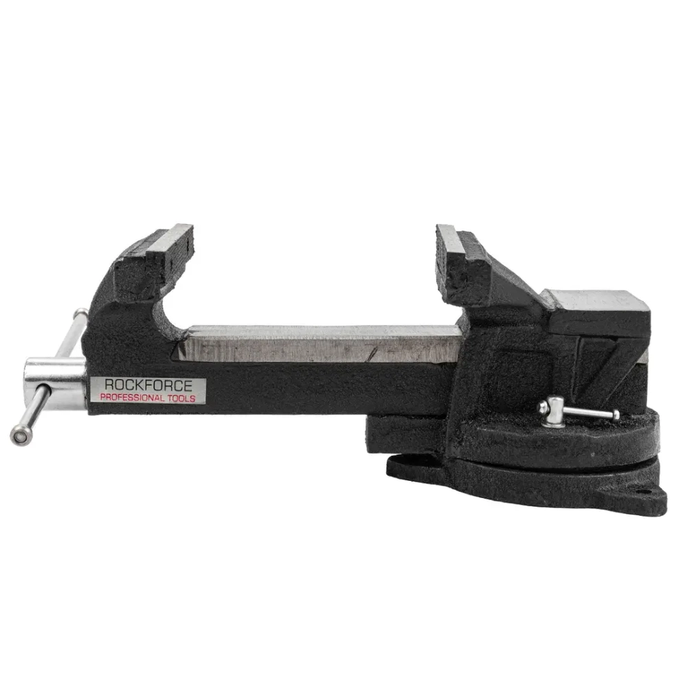 Тиски стальные поворотные с наковальней 8''(200мм) RockFORCE RF-6540108