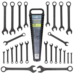 Ключи комбинированные, набор 25пр. (6-28, 30, 32мм) FORSandTUNE FORSandTUNE-5261MP BLACK
