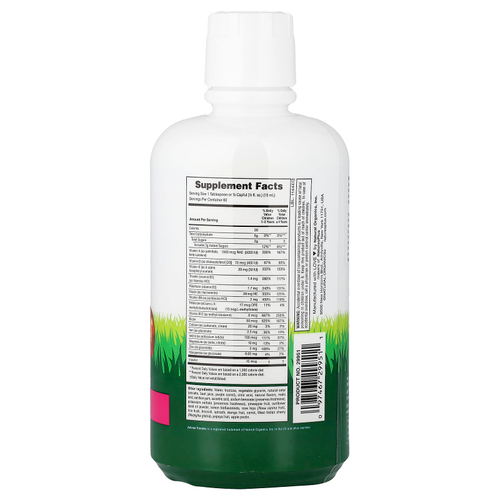 NaturesPlus, Animal Parade®, жидкий мультивитаминный комплекс, со вкусом тропических ягод, 887,1 мл (30 жидк. унций)