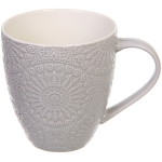 Кружка керамическая 530мл «Белая» цветок