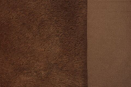 Мех М-1407 коротковорсовый, 3 мм, 50 х 50 см, 100% полиэстер, цвет коричневый (273-1) (Россия)
