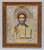 Икона баг.15*18 кон. Спаситель цв/ор/зол/ф(БоГ) 10681470