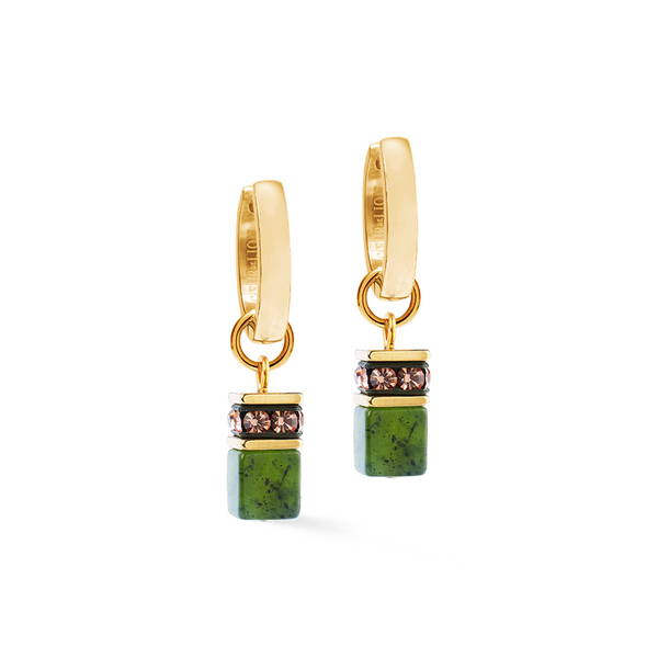 Серьги Coeur de Lion Green-Gold 4524/21-0516
