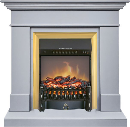 Каминокомплект California STD CRM (Разборный) - Санд смоук с очагом Fobos FX M Brass