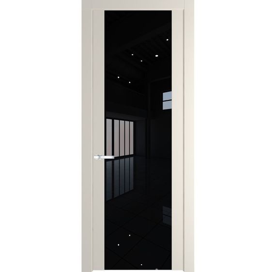 Межкомнатная дверь эмаль Profil Doors 1.7P кремовая магнолия остеклённая