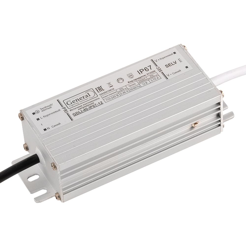 Драйвер светодиодный GDLI-40-IP67-12