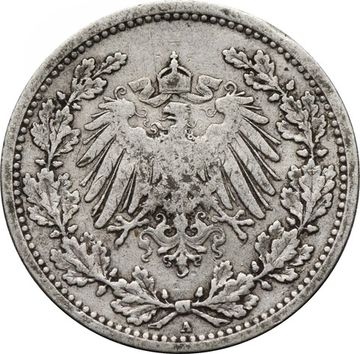 1/2 марки 1905 Германская империя "A"