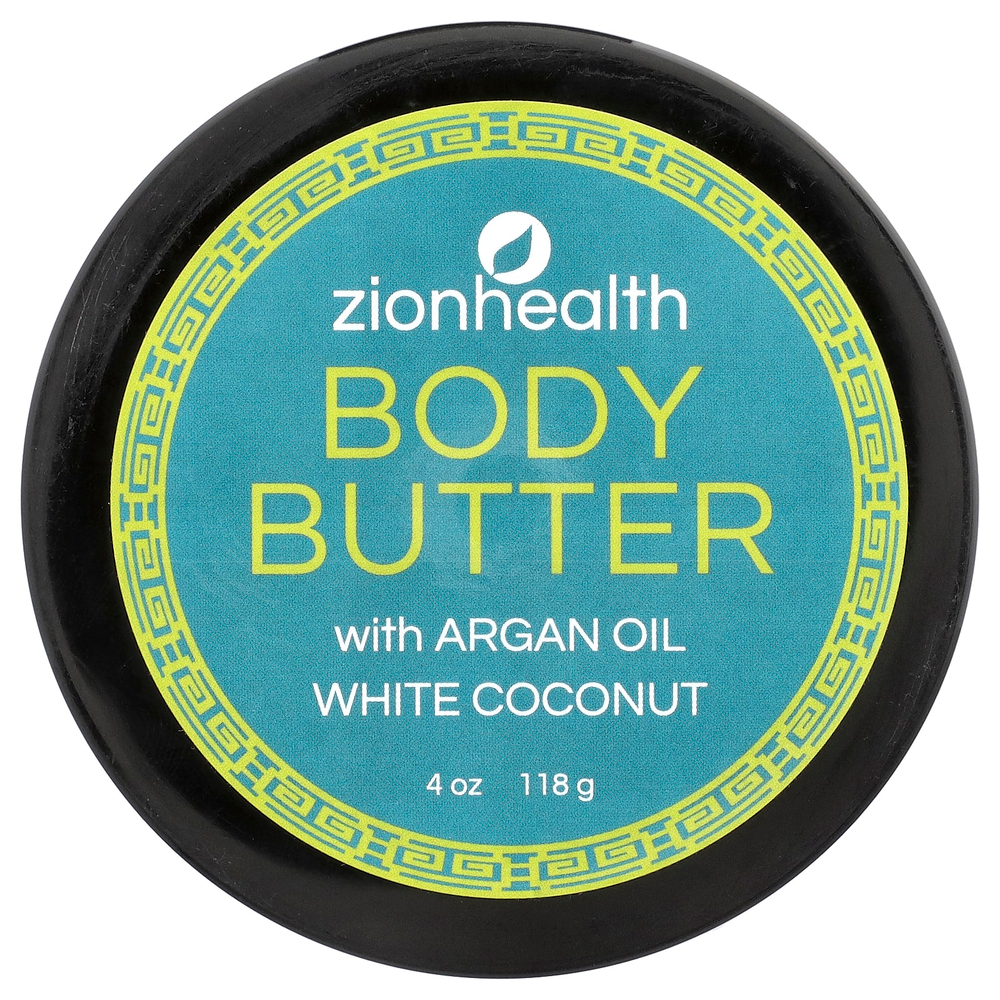 Zion Health, Масло для тела с аргановым маслом, белый кокос, 118 г (4 унции)
