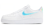 Nike Air Force 1 "Iridescent Pixel" synthetic leather lightweight wear-resistant non-slip low-top sneakers men's white