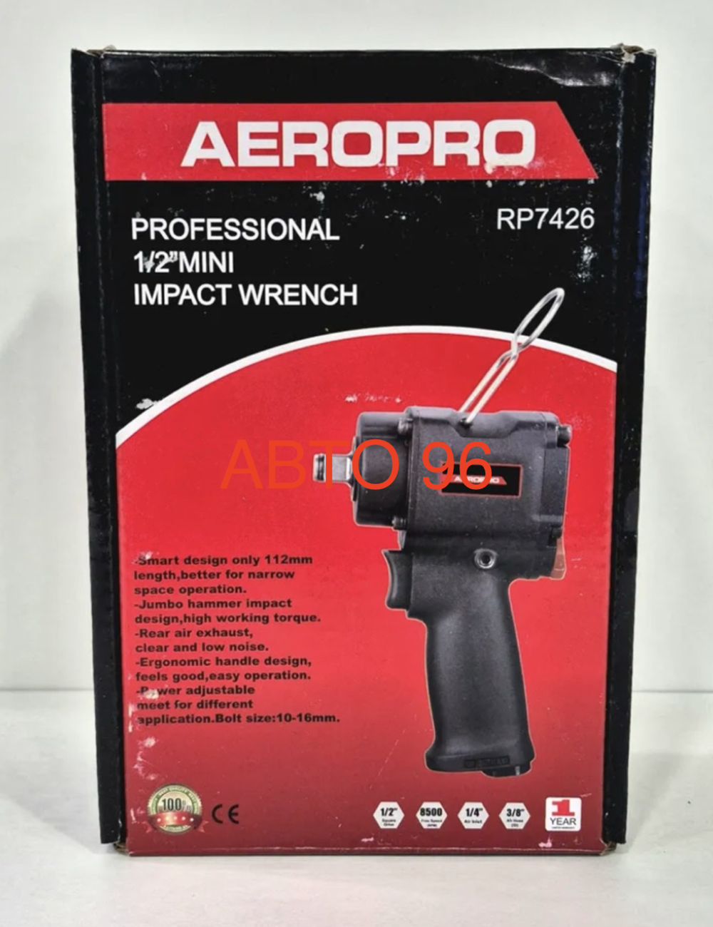 Пневмогайковерт мини ударный, 1/2", 610N.m, AeroPro RP7426 Оптом