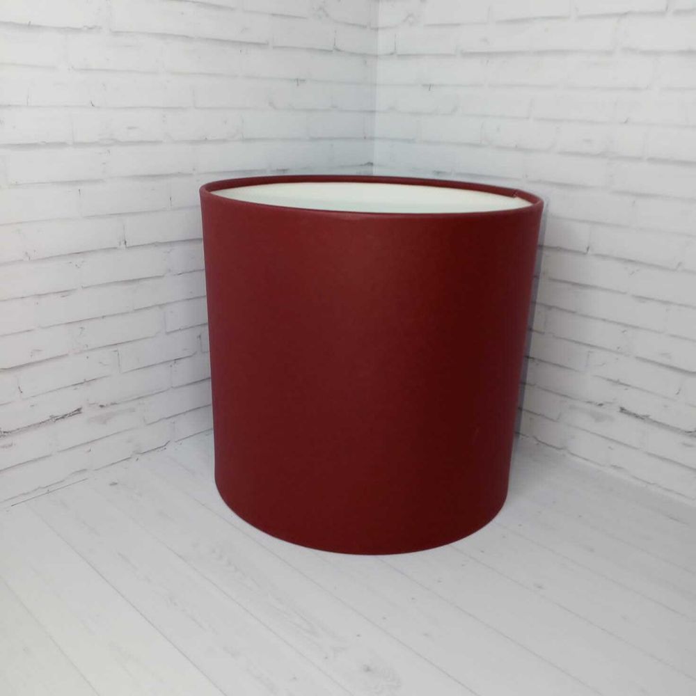 Коробка БЕЗ КРЫШКИ 21*19 БОРДО МАТОВАЯ