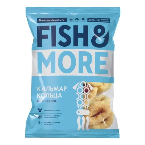 Кольца кальмара 4-8 в панировке обжаренные 1/5