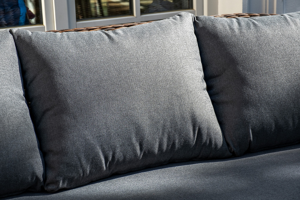 "Барселона" лаунж-зона из искусственного ротанга, цвет коричневый