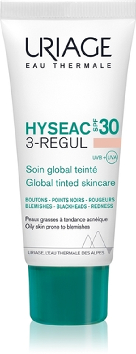 Uriage Hyseac 3-Regul - комплексный тонизирующий уход против несовершенств кожи SPF 30, 40 ml