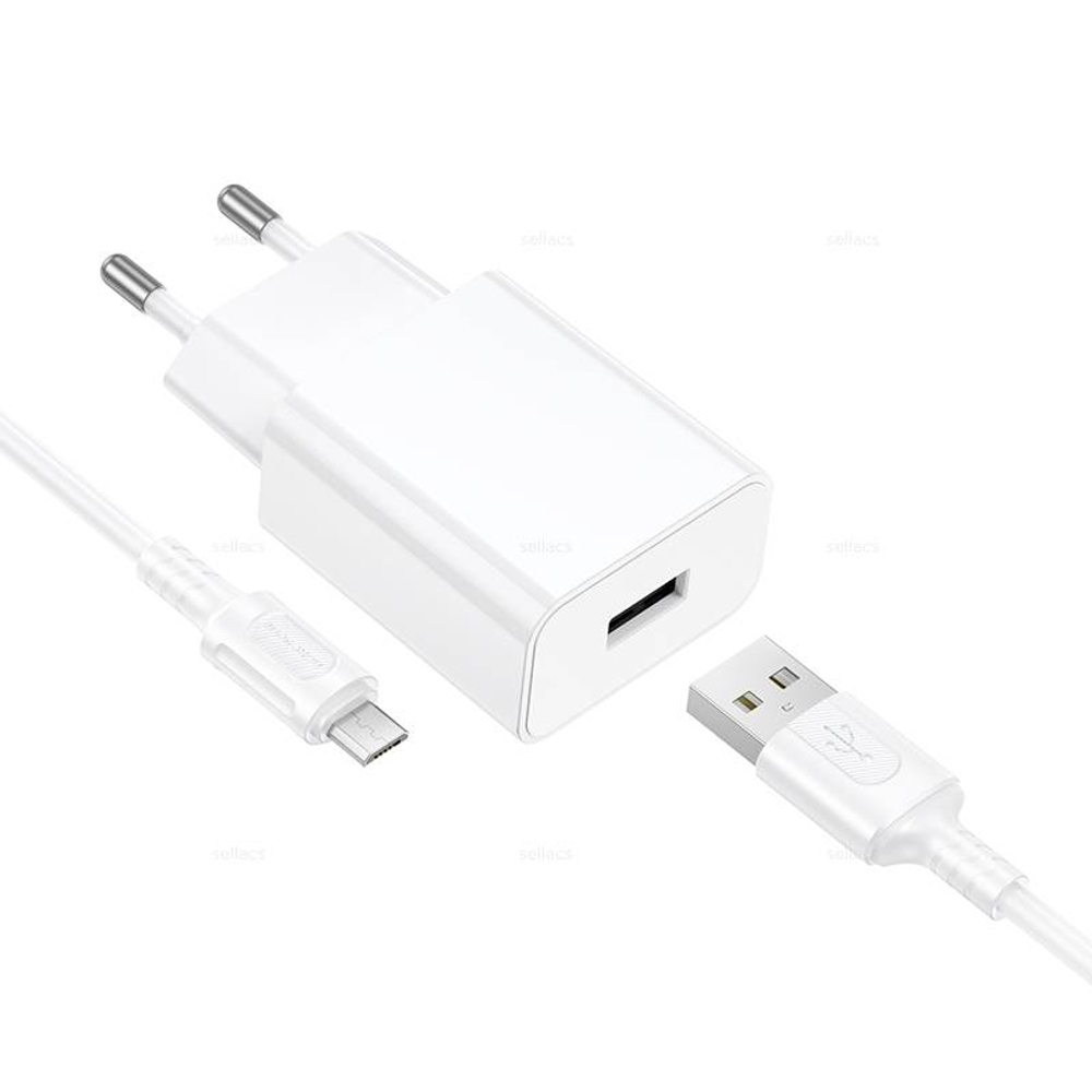 Зарядное устройство на Micro Borofone BA110A (white)