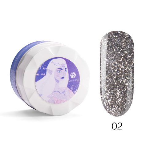 Жидкая фольга ELF №02  со светоотражающими микрочастицами, ADRICOCO, 6 мл