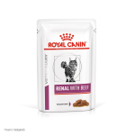 ROYAL CANIN RENAL WITH BEEF Корм диетический для взрослых кошек с говядиной 85 г