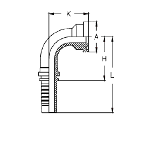 Фитинг DN 12 SFS 3/4 41.3 (90)