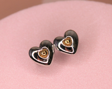 Швензы сердце биколор 9 мм