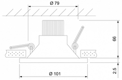 Встраиваемый светильник Elektrostandard 15267/LED 7W 4200K черный