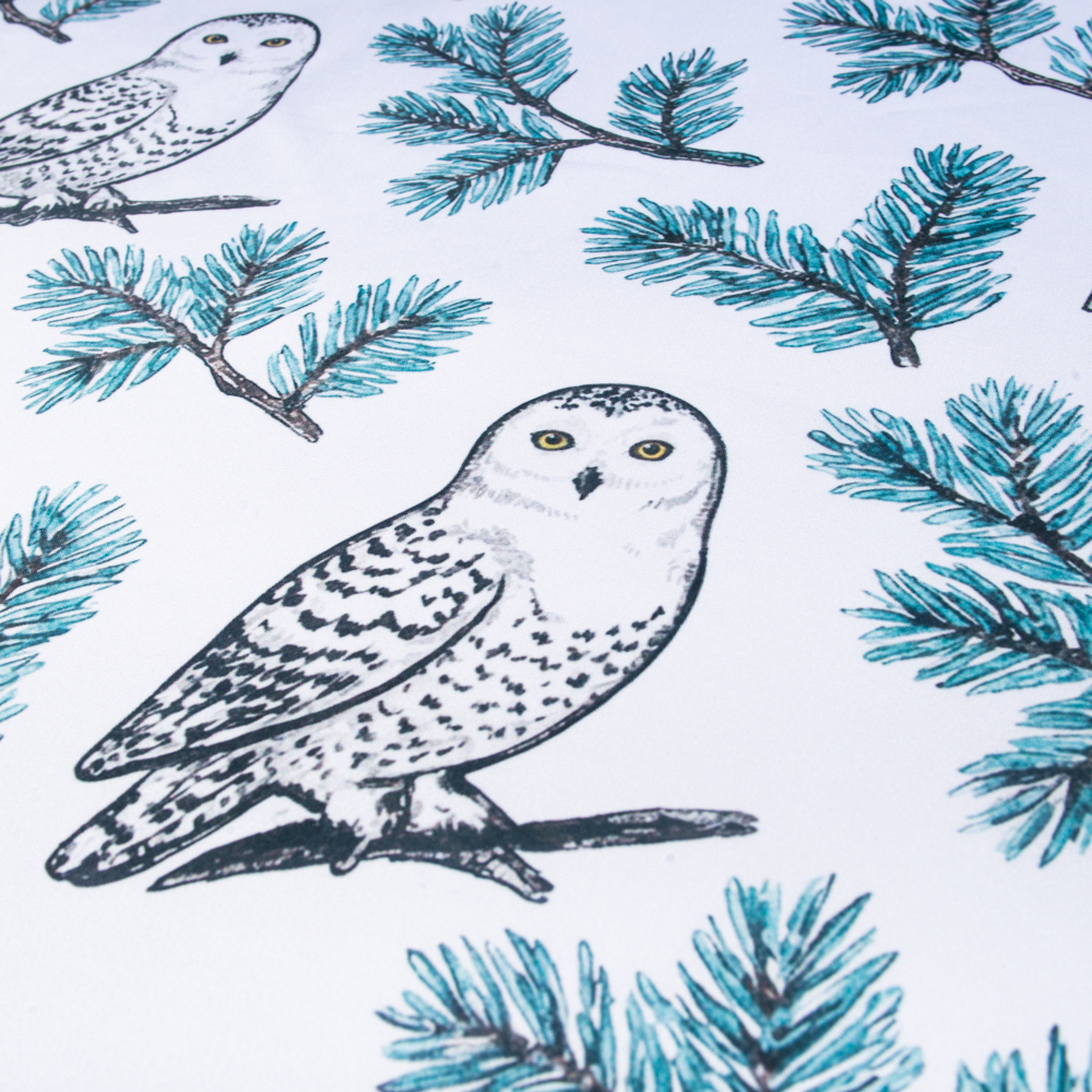 Шейный платок «Совушки», 70×70 см