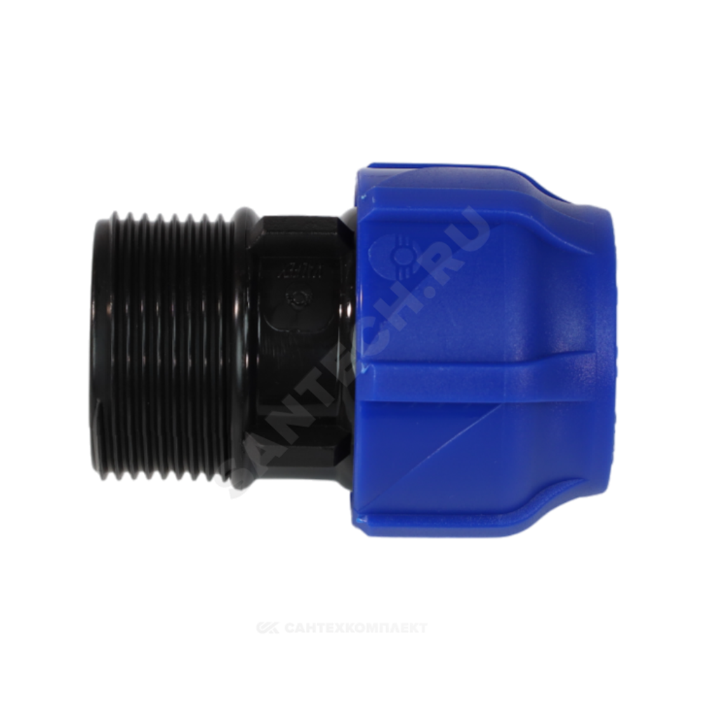 Муфта компрессионная ПЭ Дн 50х2" НР Ру16 VALFEX 121001150200