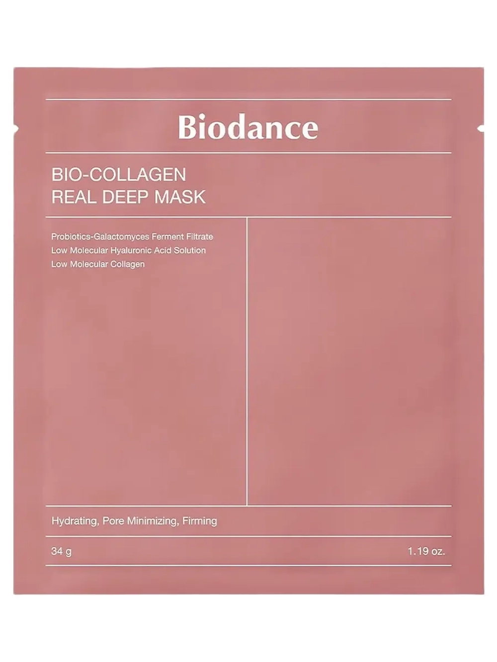 Biodance Ночная гидрогелевая маска с коллагеном Bio-Collagen Real Deep Mask 34 гр х 4 шт