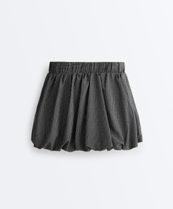 Oysho Клетчатая юбка-баллон Compressive, черный