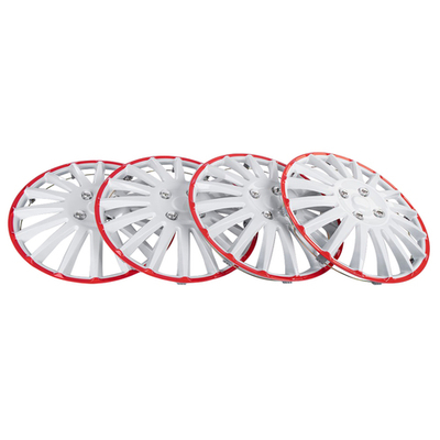 Колпаки R16 Orion 4шт (бело-красные) ABS-пластик ARNEZI A0702080